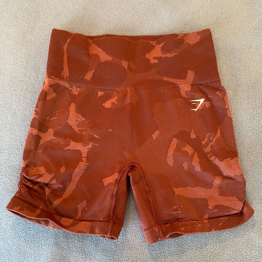 Gymshark Adapt Camo Seamless Scrunch Shorts
